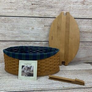 Longaberger Family Legacy Basket 2004 Collectors Club Liner Protector‎ Lid Pin